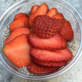 Gluten-free chia seed pudding from Ramini Espresso Bar